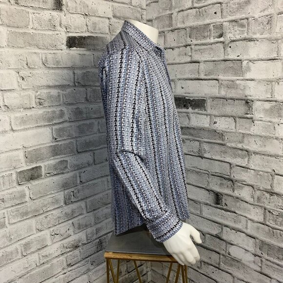 Etro Geometric Print Casual Button Down Shirt - Picture 3 of 13